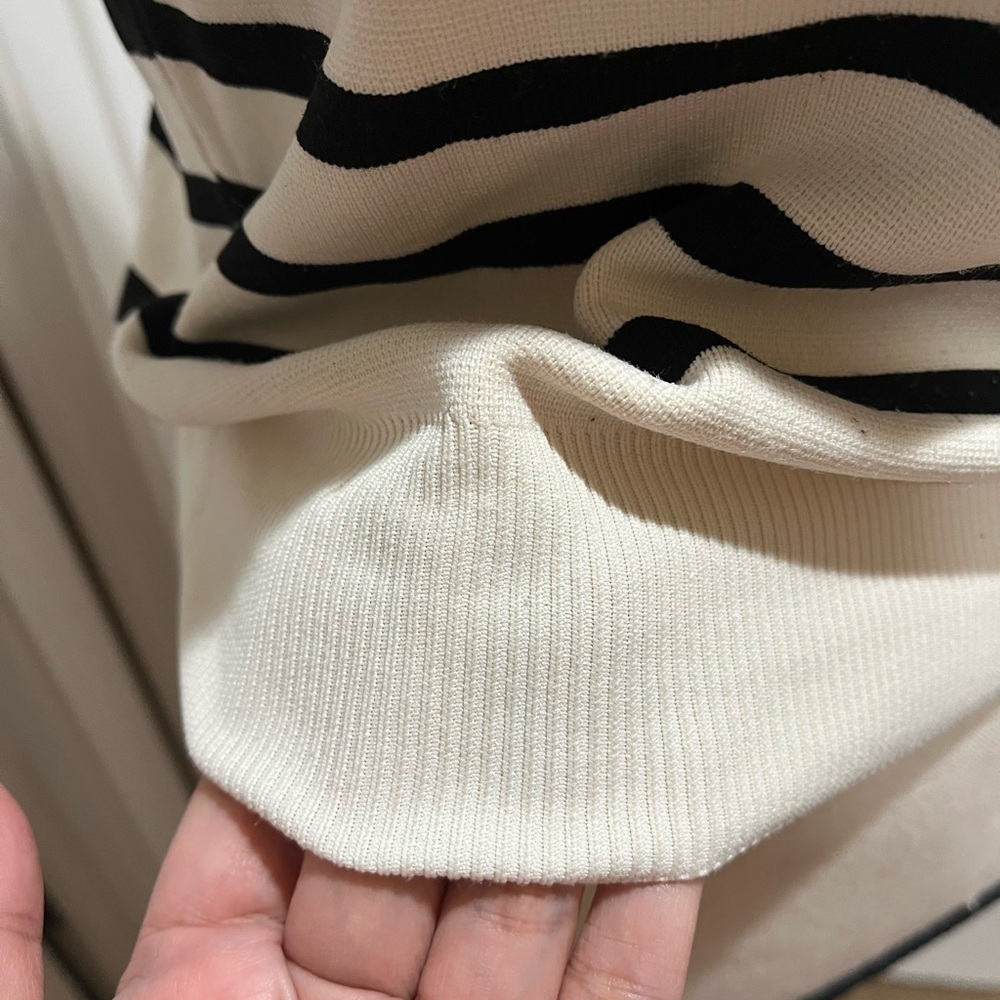 ZARA KNIT STRIPED TOP - Picture 4 of 6
